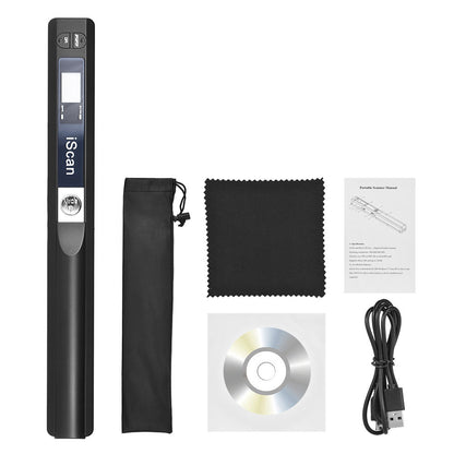 iScan Portable Handheld Pen Scanner - Lightweight Document, Receipt & Image Scanner (Black) - My Pro Essentials