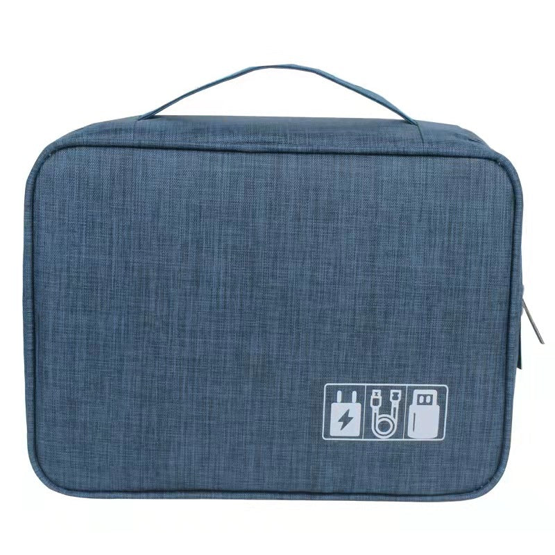 Waterproof Portable Cable Storage Organizer Bag — 600D Oxford Travel Digital Accessory Case - My Pro Essentials
