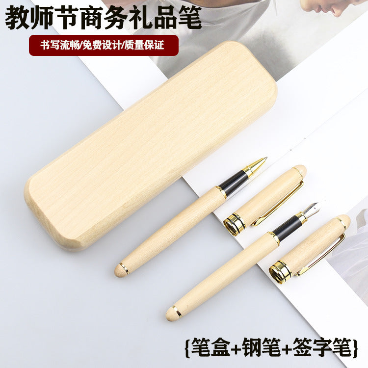 Executive Pen & Gift Box Sets (Bamboo/Maple/Walnut)