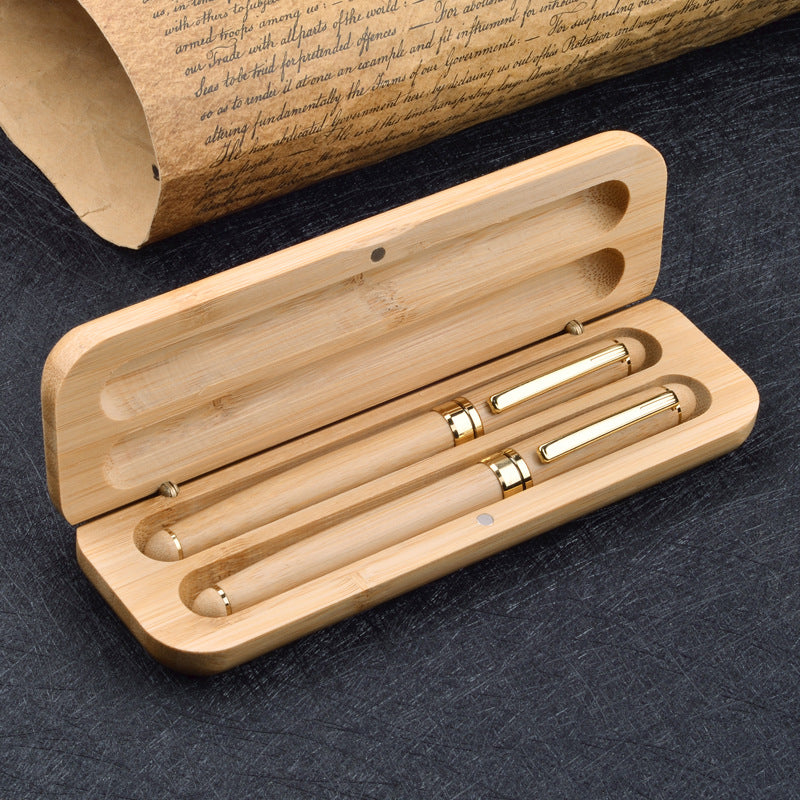 Handcrafted Bamboo Signature Pen Set