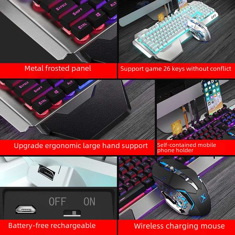 New Alliance K680 Rechargeable Wireless Keyboard & Mouse Set