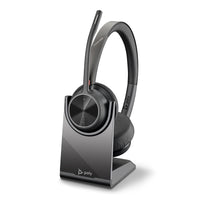 Poly Voyager 4320 UC Bluetooth Business Headset with Boom Mic & Charging Stand (Plantronics)