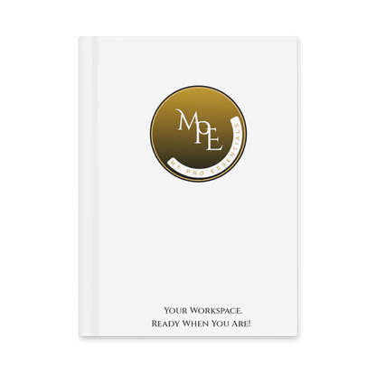 Official MPE Matte White Hardcover Journal