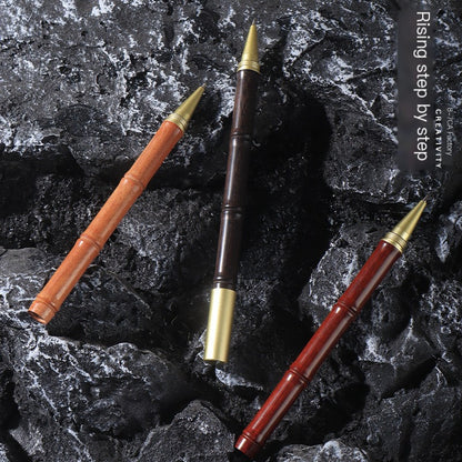 Vintage Brass & Wood Signature Pen Gift Set Edition