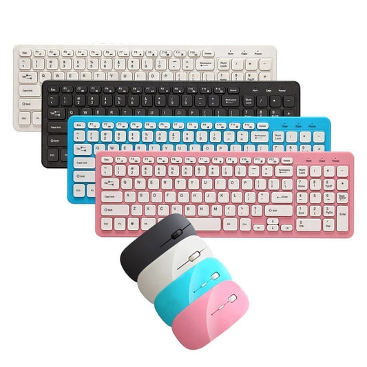 Modern Crater‑Key Low‑Noise 2.4G Wireless Keyboard + Mouse Combo Set - My Pro Essentials