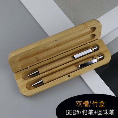 Executive Pen & Gift Box Sets (Bamboo/Maple/Walnut)