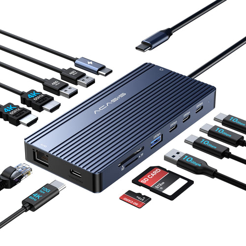 USB-C Dual Monitor Docking Station - 14-in-1 - My Pro Essentials