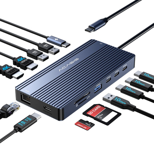 USB-C Dual Monitor Docking Station - 14-in-1 - My Pro Essentials