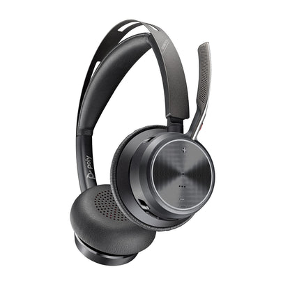 Poly - Voyager Focus 2 Bluetooth Office Headset with Boom Mic & ANC (USB-A)