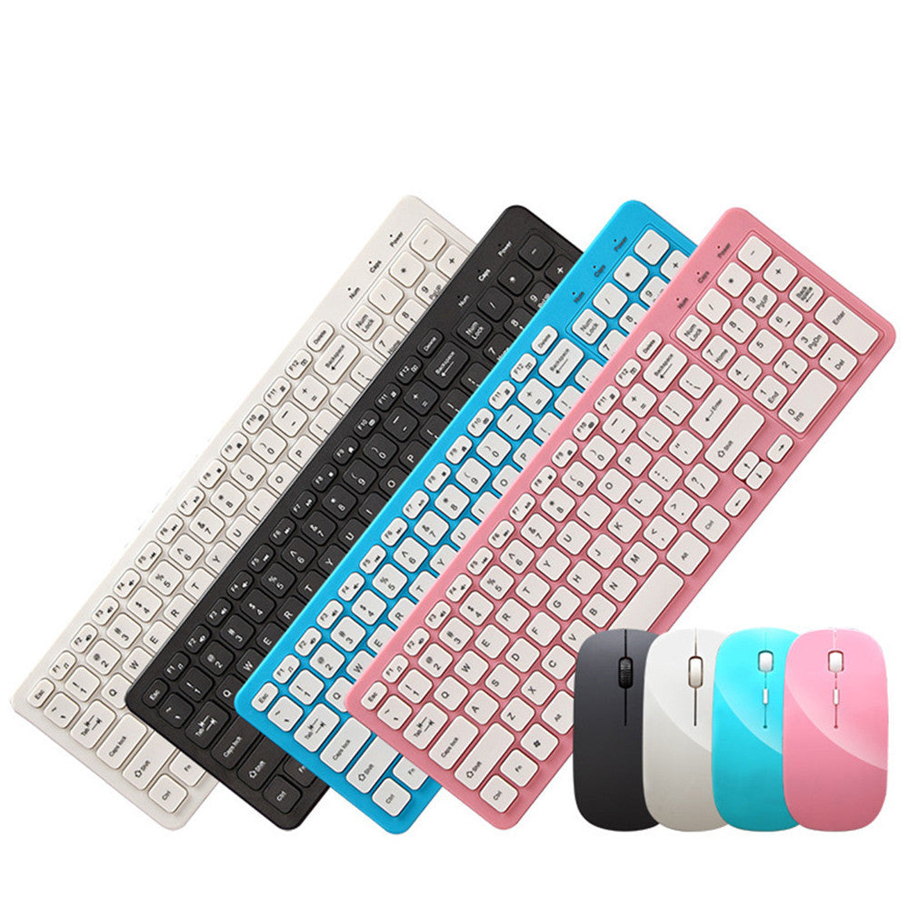 Modern Crater‑Key Low‑Noise 2.4G Wireless Keyboard + Mouse Combo Set - My Pro Essentials