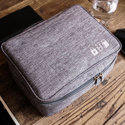 Waterproof Portable Cable Storage Organizer Bag — 600D Oxford Travel Digital Accessory Case - My Pro Essentials