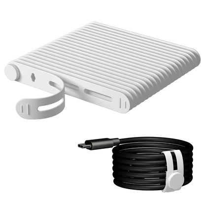Reusable Silicone Cable Ties – 20‑Pack (White) - My Pro Essentials
