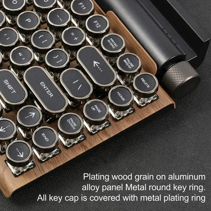 Retro Typewriter style Bluetooth Keyboard