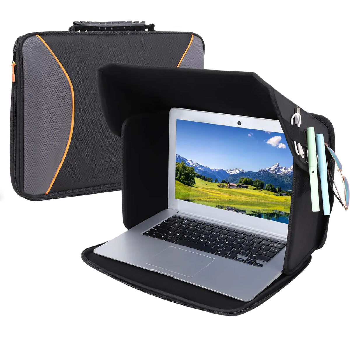 Laptop Sun Shade – Foldable Glare Shield & Privacy Hood for 15"–16" Laptops - My Pro Essentials
